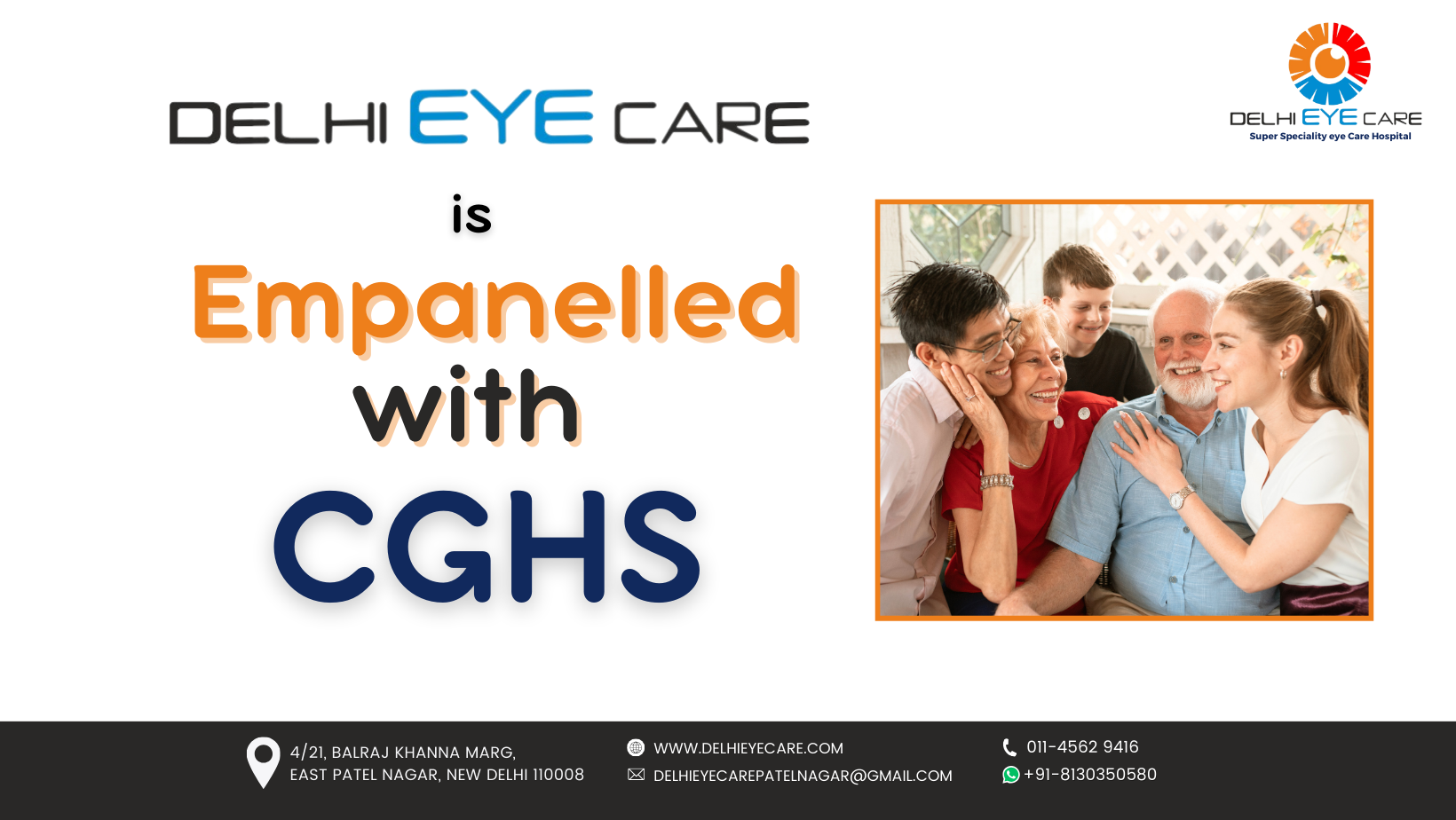 CGHS Approved Eye Hospital in Delhi,NCR
